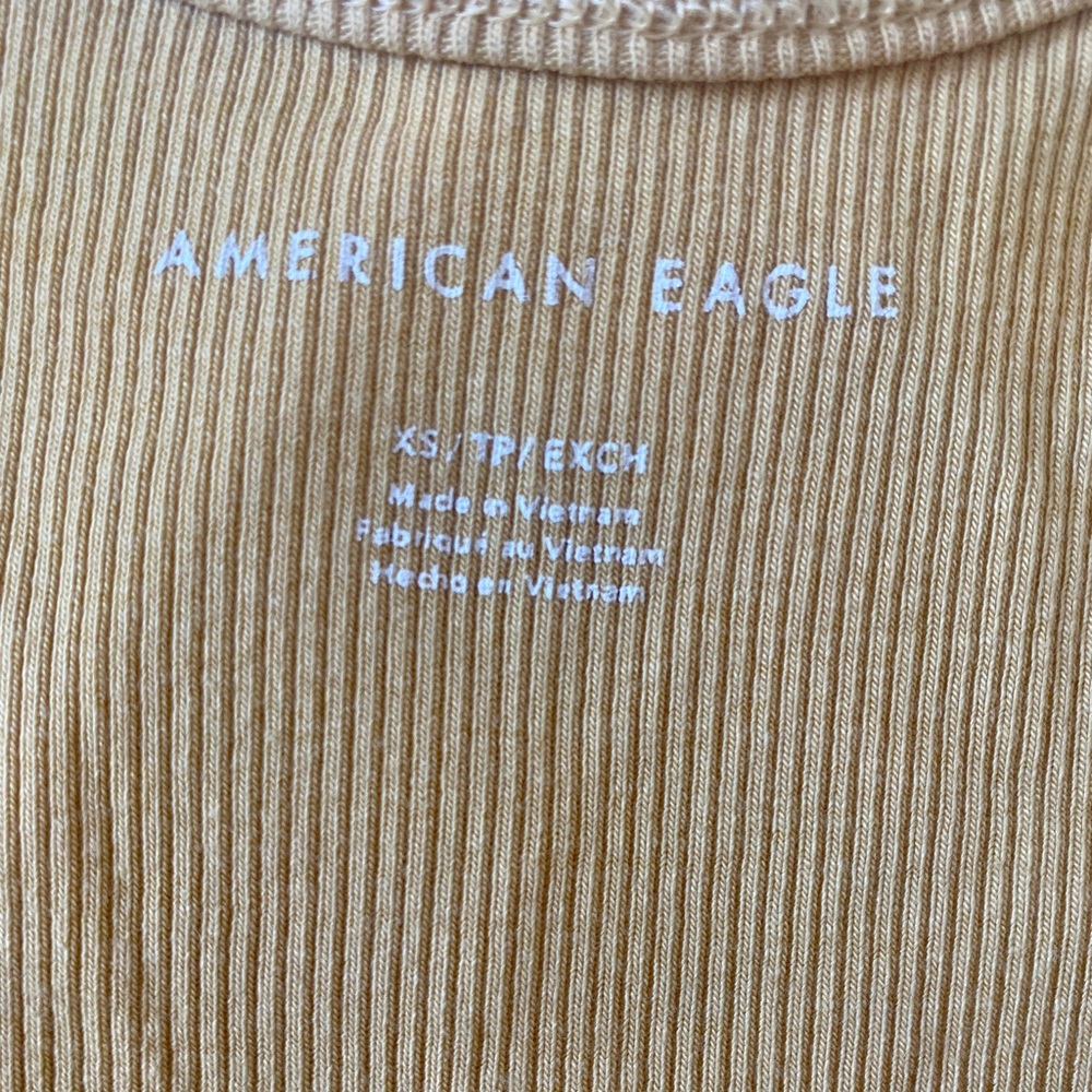 American Eagle Yellow Cropped Tank - Picture 2 of 2